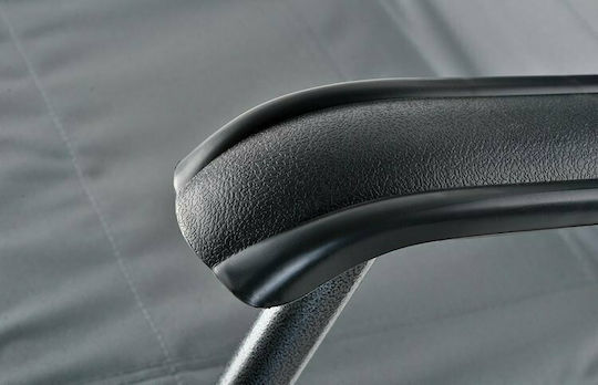 Lounger-Armchair Beach with Recline 3 Slots Gray 153x47x87cm