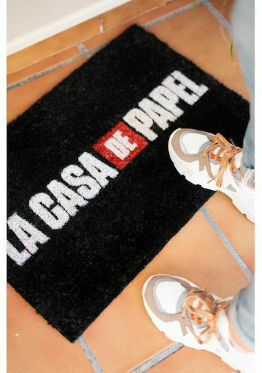 Pyramid International Covor de Intrare din Cocos La Casa De Papel Money Heist Doormat Logo Negru 40x60buc