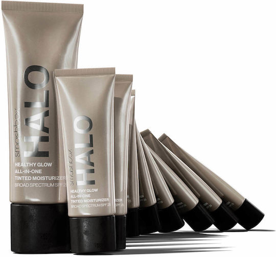 Mini Halo Healthy Glow All-in-One Tinted Moisturizer Liquid Foundation SPF25 Tan Dark 12ml