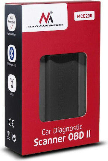 Maclean Energy Διαγνωστικό Αυτοκινήτου ELM 327 OBD 2 με Bluetooth