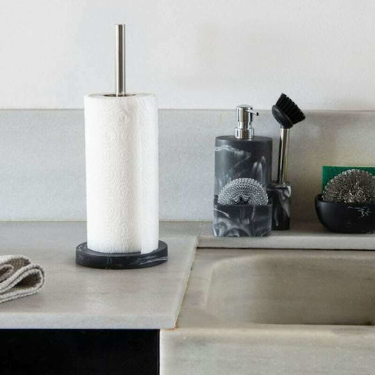 Andrea House Marble Effect Βάση για Χαρτί Κουζίνας Μεταλλική Μαύρη 13.5x13.5x34.5cm CC21067 Andrea House Marble Effect Βάση για Χαρτί Κουζίνας Μεταλλική Μαύρη 13.5x13.5x34.5cm CC21067