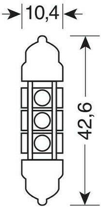 Lampa Lamps Car Canbus LED White 2pcs