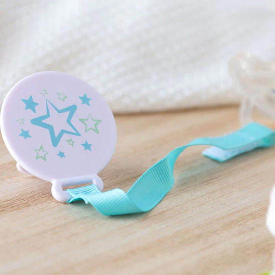 Kiokids Κορδέλα Πιπίλας Star από Ύφασμα Μπλε