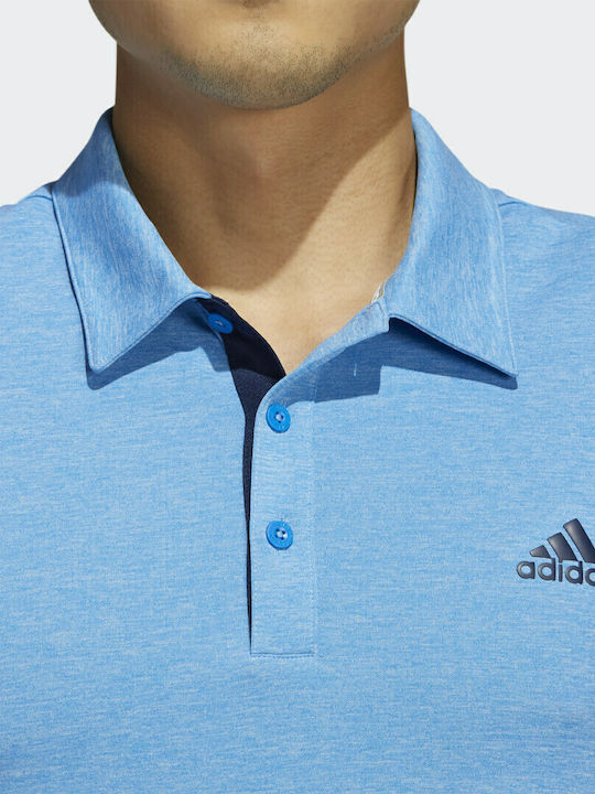Drive Heather Rush Polo Bluza Sport Cu Mânecă Scurtă Albastru Rush Melange