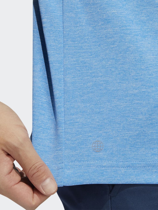 Drive Heather Rush Polo Bluza Sport Cu Mânecă Scurtă Albastru Rush Melange