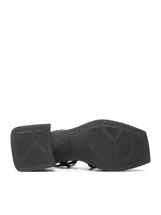 Hennie Leder Sandalen Schwarz