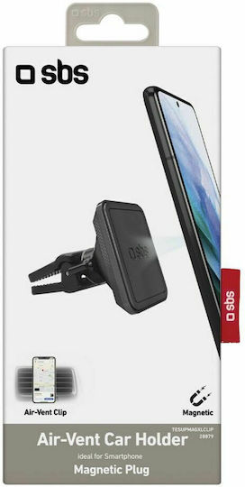 SBS Suport Auto pentru Telefon cu magnet Neagră