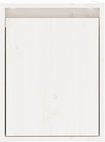 Hängeschrank fürs Wohnzimmer aus Massivholz Weiß 30x30x40 cm
