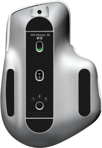 Logitech MX Master 3S Wireless Ergonomic Bluetooth Mouse Pale Gray
