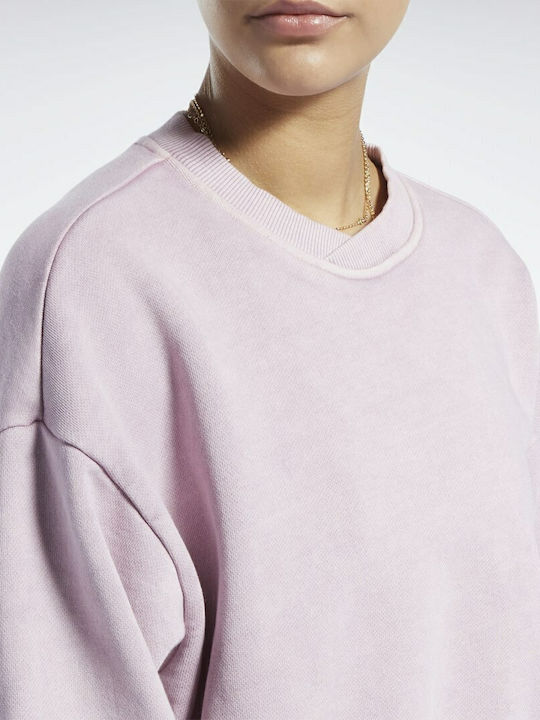 Classics Natural Dye Small Logo Γυναικείο Φούτερ French Terry Infused Lilac