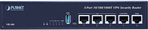 Planet VR-100 Безжичен Рутер Wi‑Fi 4 - Безжична мрежа 4 с 4 Порта Gigabit Ethernet
