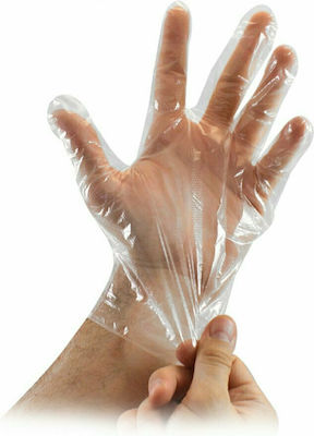 GMT Super Gloves Polyethylene Examination Gloves Powder Free Transparent 100pcs