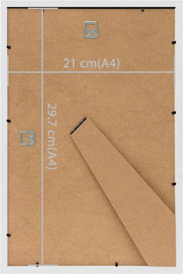 vidaXL Wall-mounted Wooden White Photo Frame 5 Pieces
