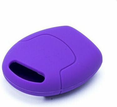 Silicone Car Key Cover Case Car Safety with 3 Buttons for Ford Purple