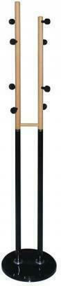 Woodwell Metallic Coat Rack Nordic Duo 37x37x170cm Woodwell Metallic Coat Rack Nordic Duo 37x37x170cm