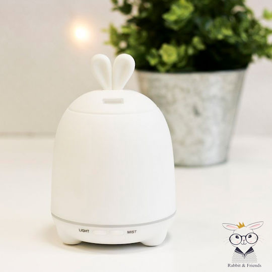 Rabbit & Friends Lămpi De Veghe Pentru Copii Led Usb Alb