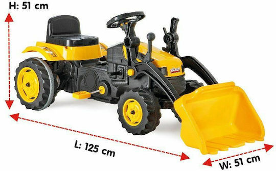 Kinder Bagger Active Bucket Fuß zu Boden mit Pedal Gelb