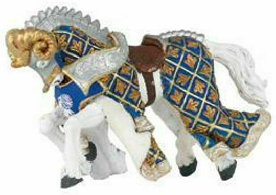 Papo Blue Weapon Master Ram Horse 14cm (Miscellaneous Designs)