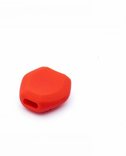 Silicone Car Key Cover Case Car Safety with 2 Buttons for Bmw Red