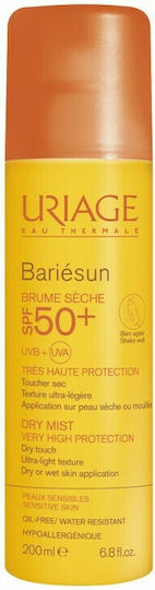 Uriage Bariesun Trockener Wasserdichter Sonnenschutz Nebel Gesicht & Körper SPF50 200ml