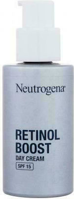 Neutrogena Boost Feuchtigkeitsspendend Creme Gesicht Tag Gefärbt und SPF15 mit Retinol 50ml