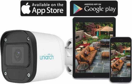 Uniarch IPC-B125-APF28 IP Surveillance Camera Wi-Fi Full HD+ 5MP Waterproof with Lens 2.8mm