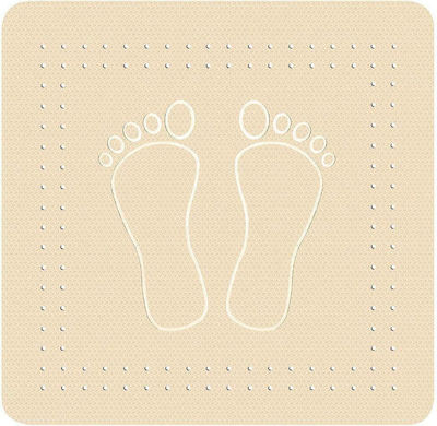 Kleine Wolke Foot Bathtub Mat Beige 36x72cm