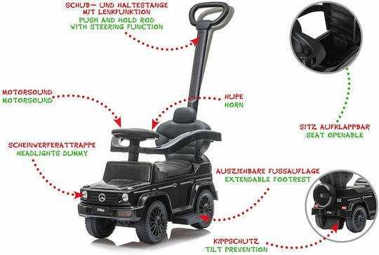 Jamara Mercedes-Benz G 350 Baby Walker Car Ride On with Handlebar 460627 Black