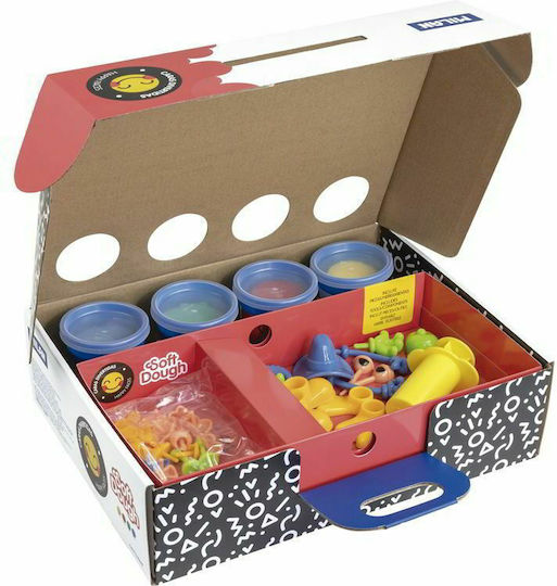 Milan Plasticină - Joc Happy Faces Pentru 3+ Ani 4 Buc