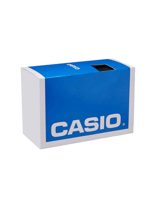 Casio Ψηφιακό Ρολόι Μπαταρίας με Μαύρο Καουτσούκ Λουράκι