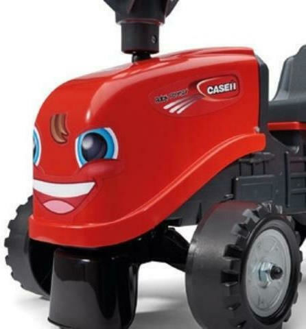 Kids Foot-to-Floor Ride On Tractor with Trailer & Pedal Case Red