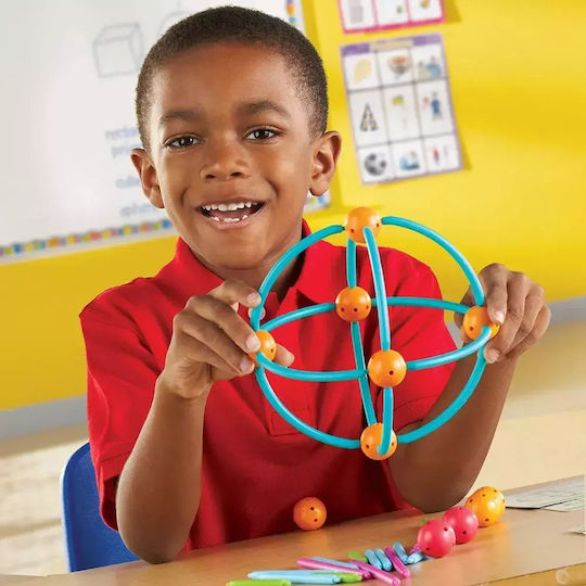 Learning Resources Geometric Shapes Building Set Joc Educațional de Cunoștințe pentru 5+ ani Ani