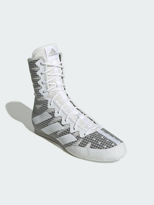Adidas Box Hog 4 Παπούτσια Πυγμαχίας Ενηλίκων Γκρι