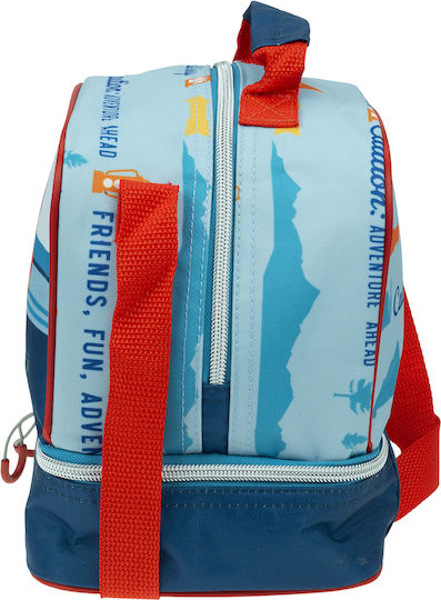 Fisher Price School Insulated Shoulder Lunch Bag 4.5lt Blue Disney Cars 20 x 15 x 21cm