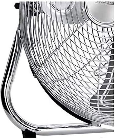 MPM Ανεμιστήρας Δαπέδου 100W Διαμέτρου 45cm Ασημί
