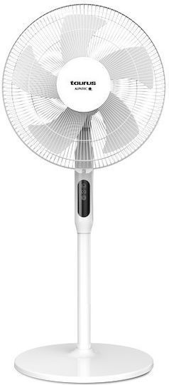 Taurus Ice Brise Ανεμιστήρας Ορθοστάτης 50W Διαμέτρου 40cm με Τηλεχειριστήριο Λευκός