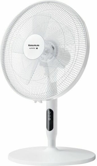 Taurus Ice Brise Ανεμιστήρας Ορθοστάτης 50W Διαμέτρου 40cm με Τηλεχειριστήριο Λευκός