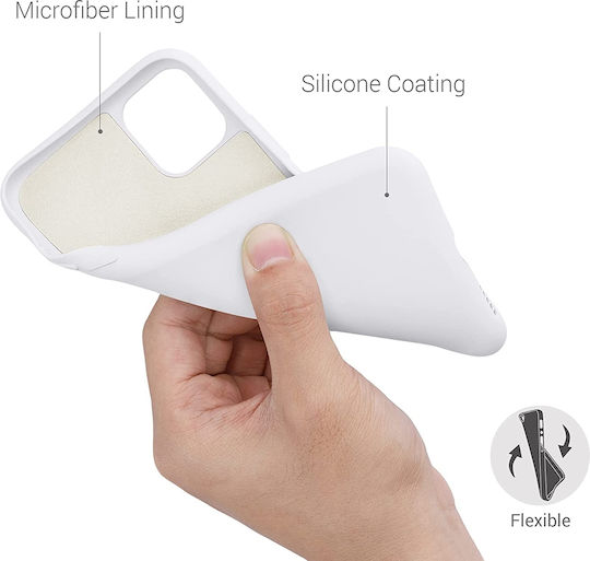 KWmobile Soft Flexible Back Cover Σιλικόνης 1.3mm White Matte (iPhone 11)