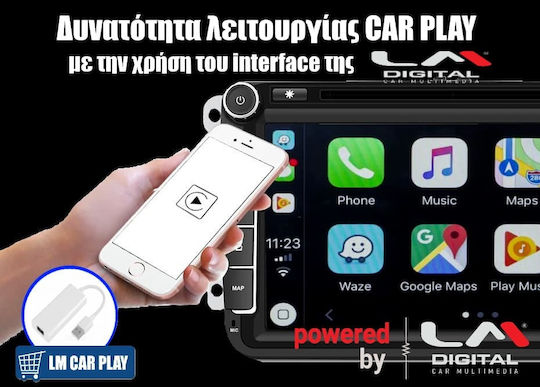 LM Digital Ηχοσύστημα Αυτοκινήτου για Seat Alhambra / Toledo / Altea Skoda Fabia / Roomster / Superb / Yeti Volkswagen Jetta / Caddy / Golf / Beetle / Passat 2004-2014 (Bluetooth/USB/WiFi/GPS/Apple-Carplay/Android-Auto) με Οθόνη Αφής 9"