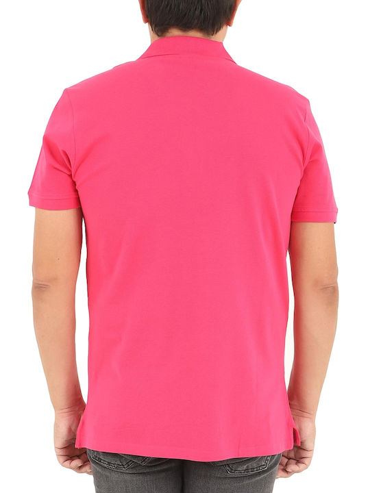 Beverly Hills Polo Club Men's Short Sleeve Blouse Polo Fuchsia