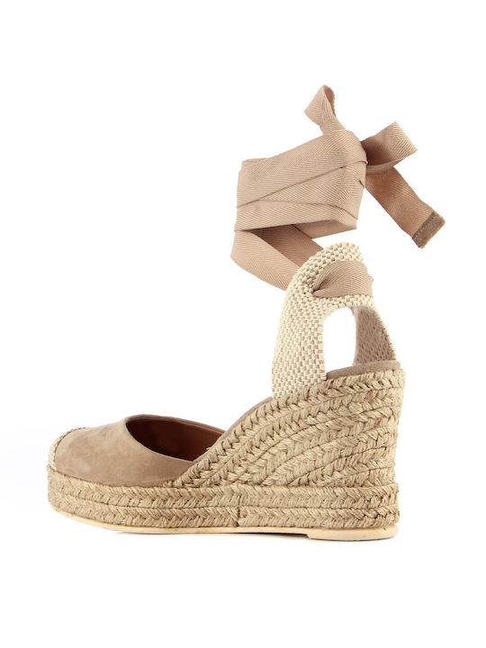 Guy Laroche Platforme dama în stil espadrile Bej