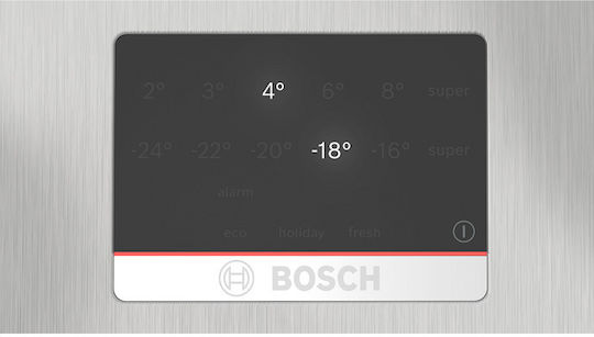 Bosch Ψυγειοκαταψύκτης 321lt Total NoFrost Υ186xΠ60xΒ66.5εκ. Inox KGN367LDF