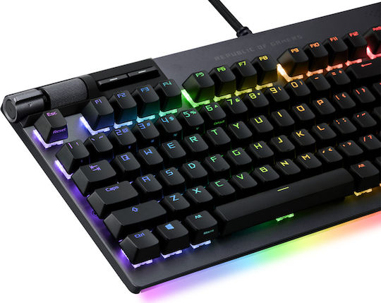 Asus ROG Strix Flare II Animate Tastatură Mecanică de Gaming cu ROG NX Red întrerupătoare și iluminare RGB Gunmetal