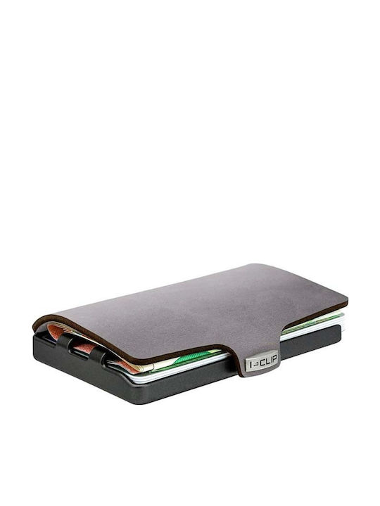 I-clip Soft Touch Мъжки Портфейл За Карти Gunmetal