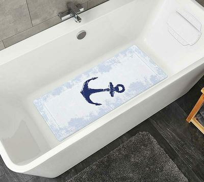 Kleine Wolke Anchor Shower Mat with Suction Cups Blue 55x55cm