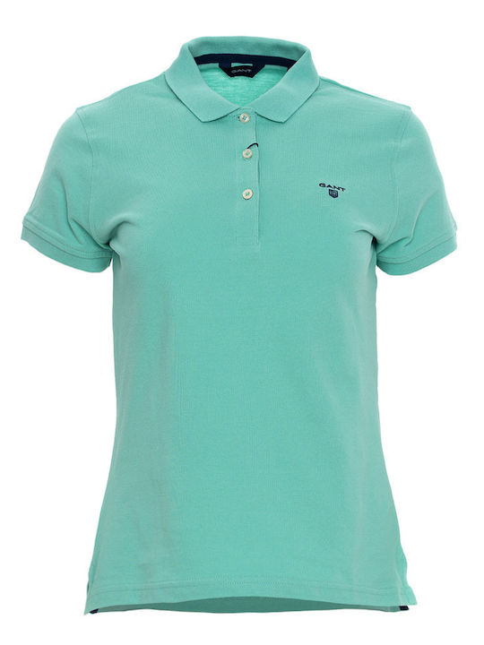 Women's Polo Blouse Short-sleeved Mint