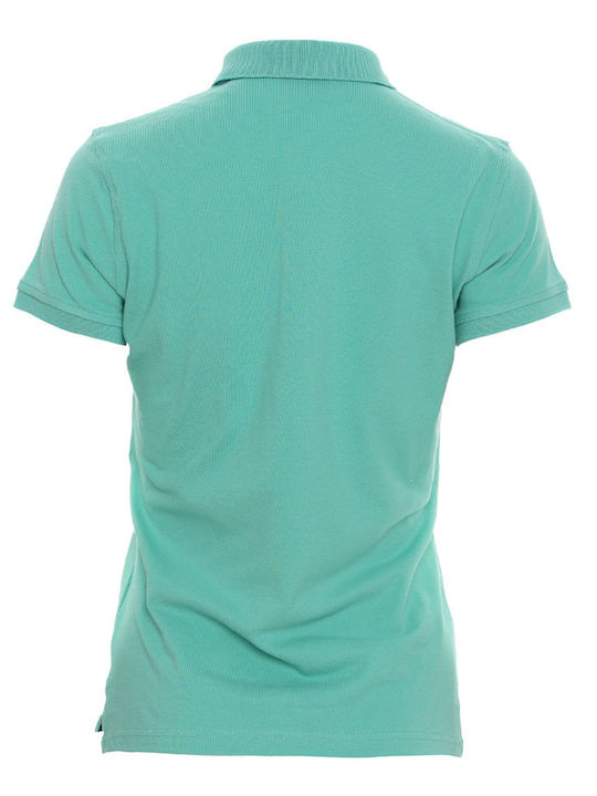 Women's Polo Blouse Short-sleeved Mint
