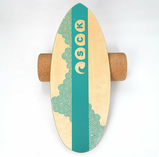 SCK Pro Balance Board Turquoise 74x30x1.5cm