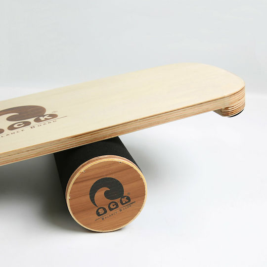 SCK Balance Board Brown 73.5x28cm With Diameter 10cm