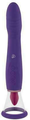 Easytoys Pleasure Pump With G-Spot Vibrator Mini Δονητής G-Spot 6cm Purple